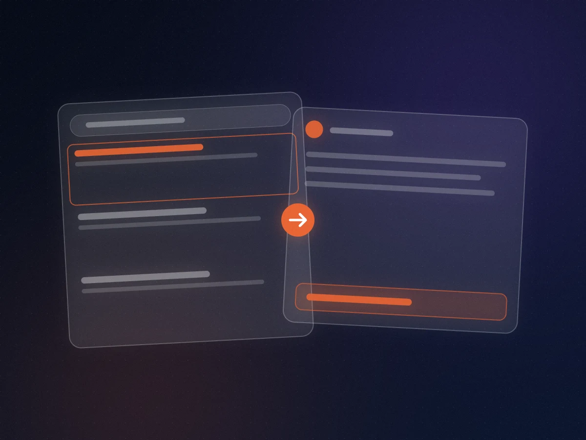 Search results and an AI answer connected in one program